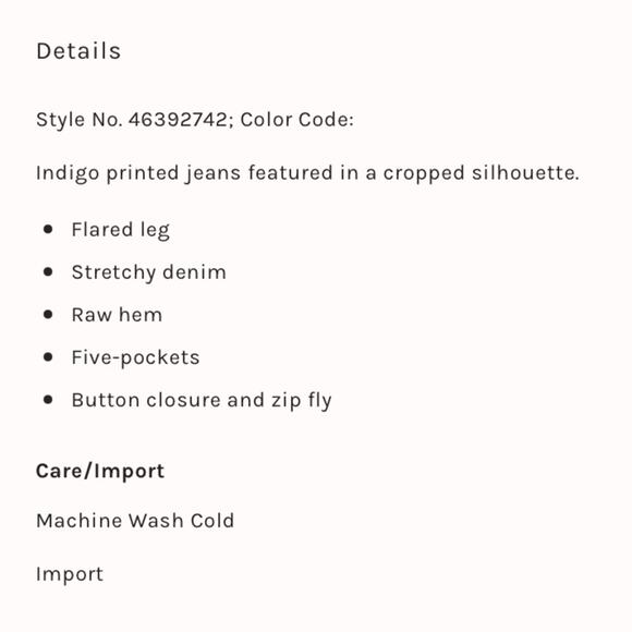 Free People indigo skies printed crop flare jeans - Picture 11 of 11